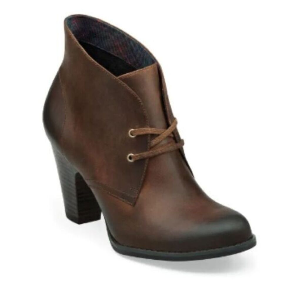 Indigo by Clarks Water Row Lace Up Heeled Booties